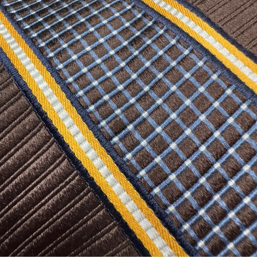 Lot of 6 - Faconnable Luxury Men’s Necktie 100% Silk Made In Italy & France